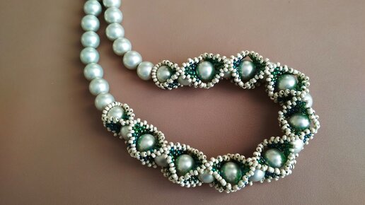 #МК -Колье из бисера. Бисероплетение. A beaded necklace. Beading.