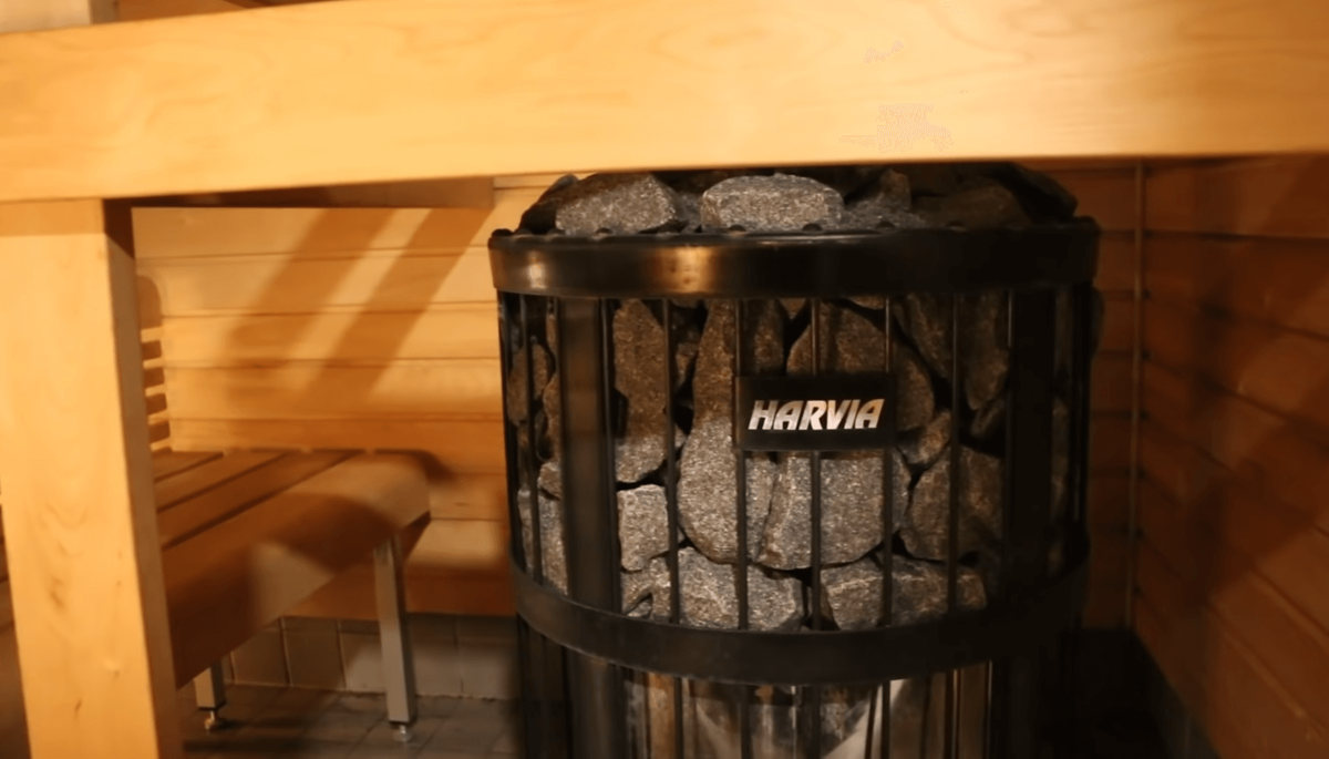 Финская сауна - строительство, выбор камней для печки каменки, вентиляция, освещение