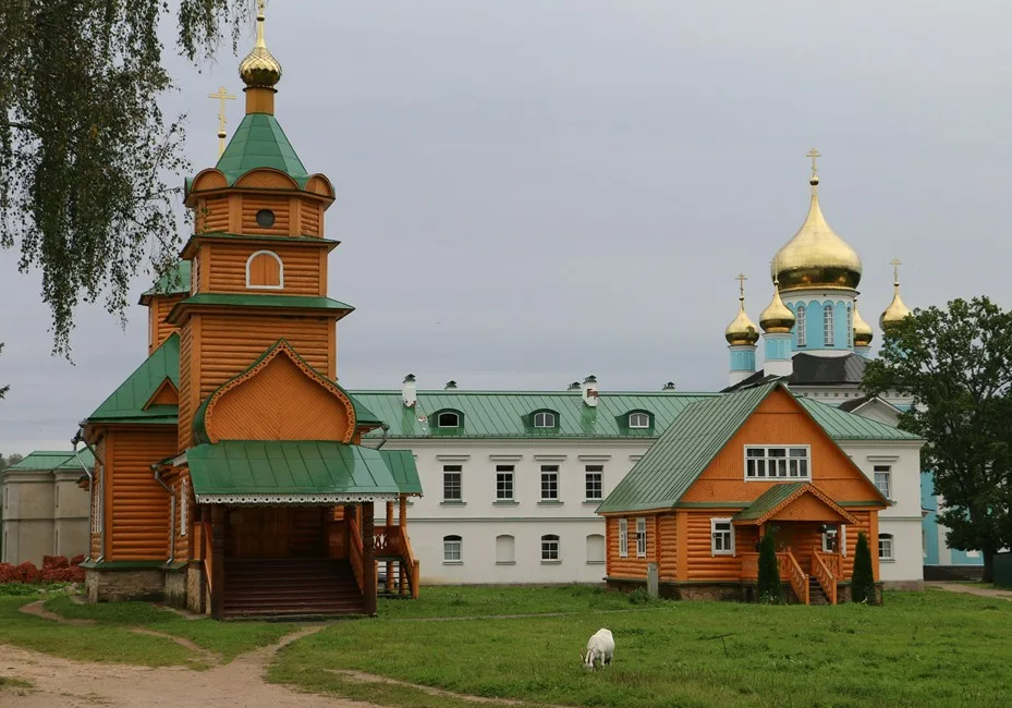 Храм успения пресвятой богородицы вельск. Монастырь Никандрова пустынь. Никандрова пустынь Псковская область. Никандровский монастырь Псковская. Благовещенская Никандрова пустынь.