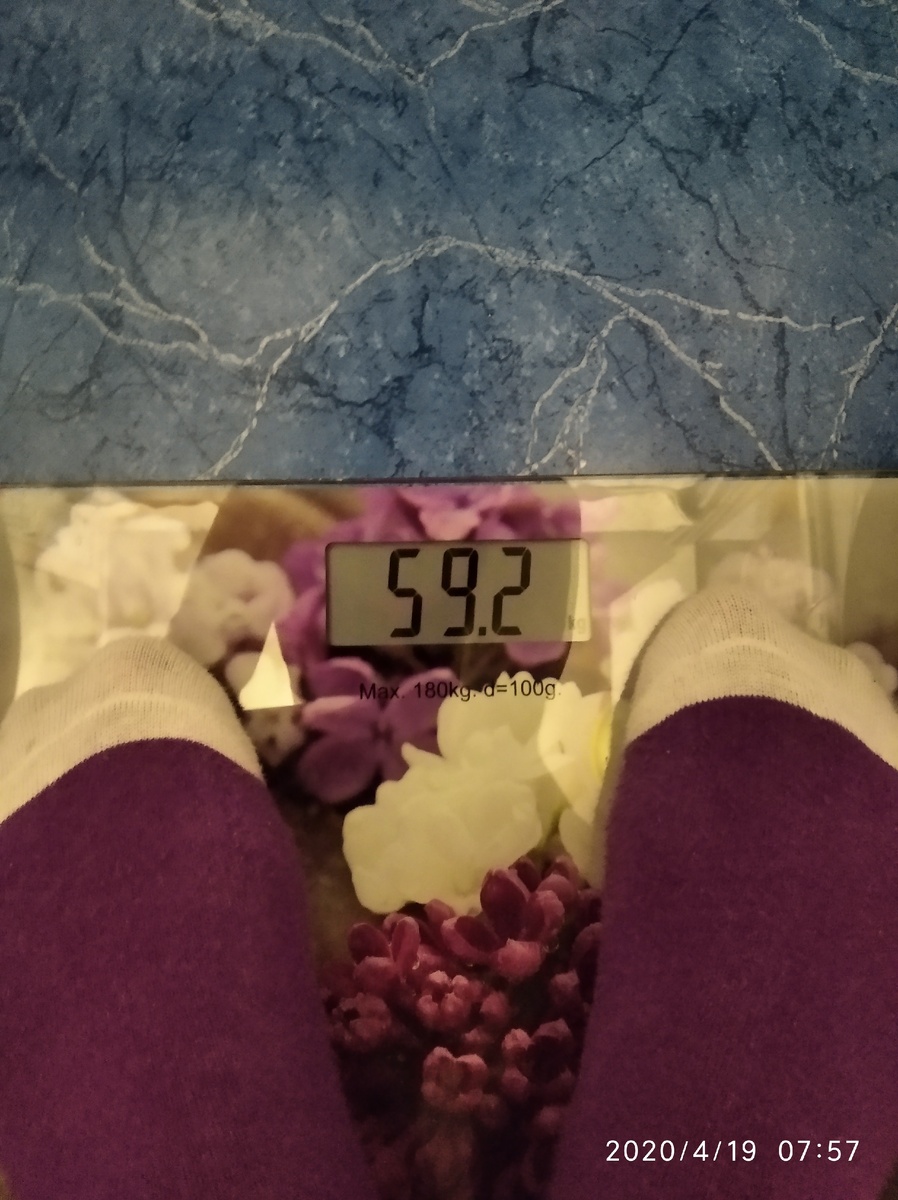 Вес утром в воскресенье.