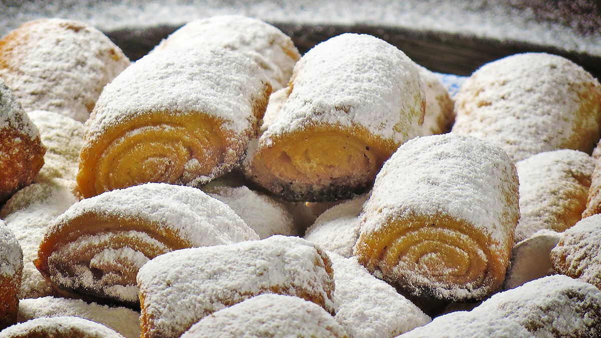 Печенье рулетики