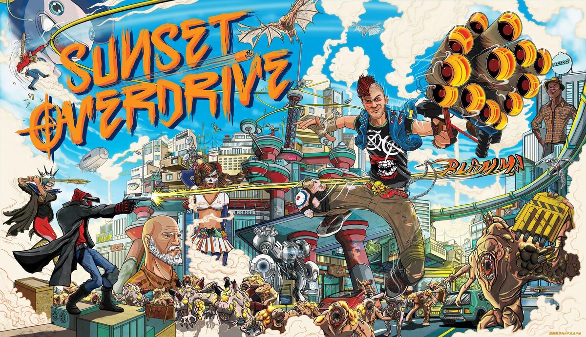 Обложка Sunset Overdrive