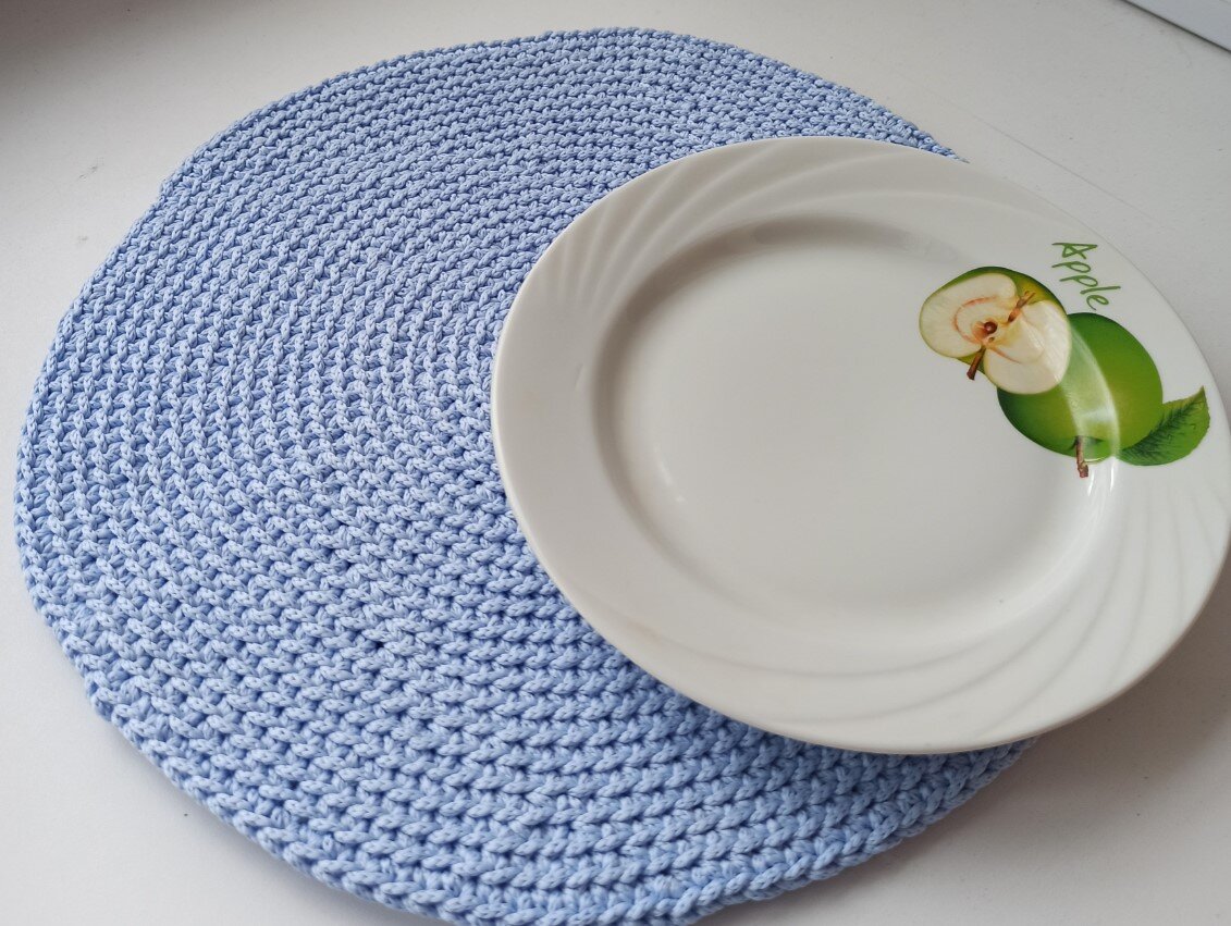 Салфетка из полиэфирного шнура 3 мм, личное фото