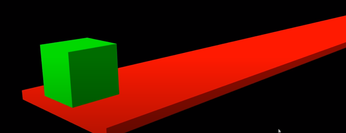 кубик и пол
