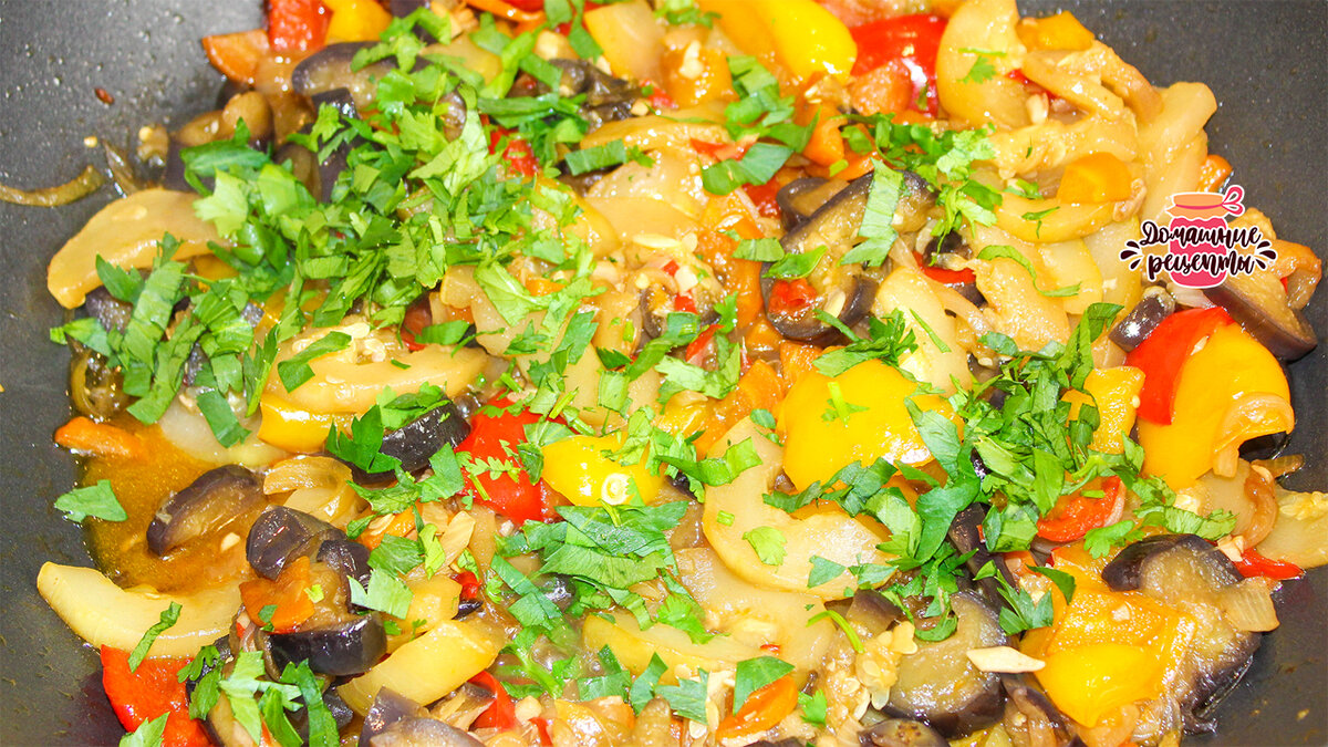 Овощное рагу из кабачков и баклажанов в томатном соусе – пошаговый рецепт приготовления с фото
