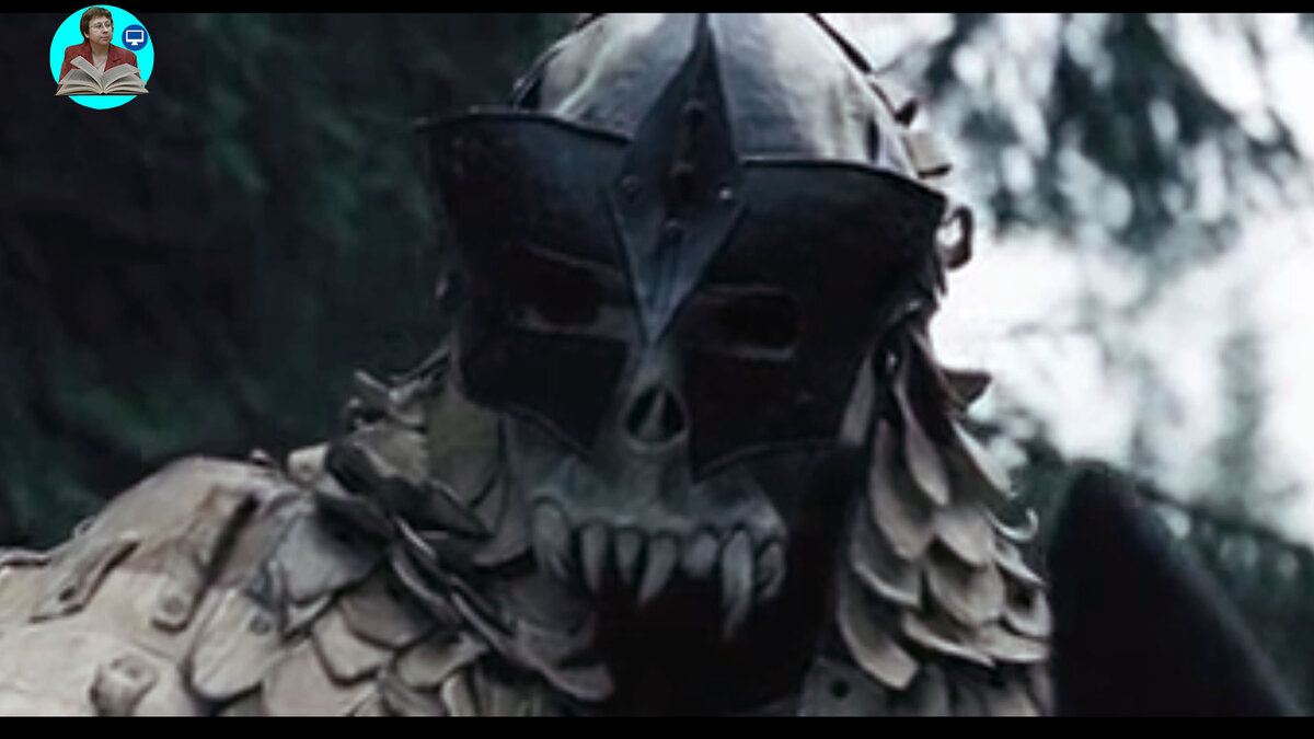 Кадр из фильма "Волкодав из рода Серых Псов". Вечная непогода над землями кнесинки еще не началась, а Жадобу, напавшего на ее обоз уже почти не видно