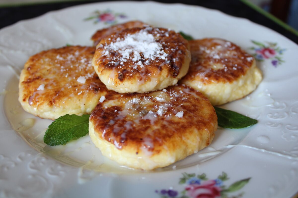 Сырники с бананом и шоколадом