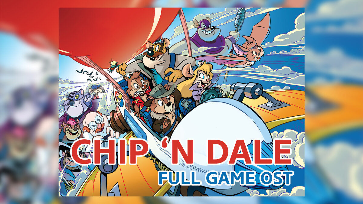 Обложка для музыкального видео от Kaminari "Чип и Дейл. Все треки из игры на гитаре"