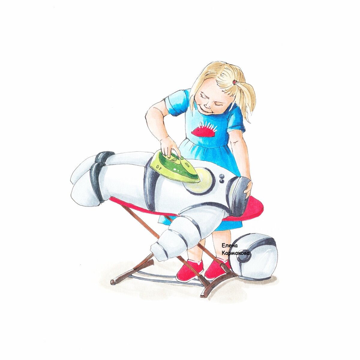 Иллюстрация автора. Спиртовые маркеры