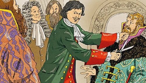 Пётр был не только царём-плотником, но и царём-барбером