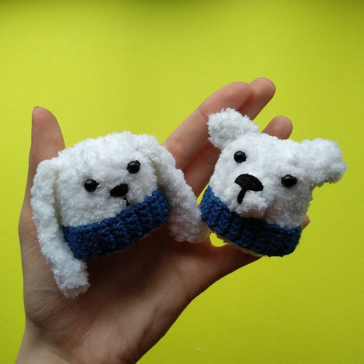 Брошь зайка и мишка