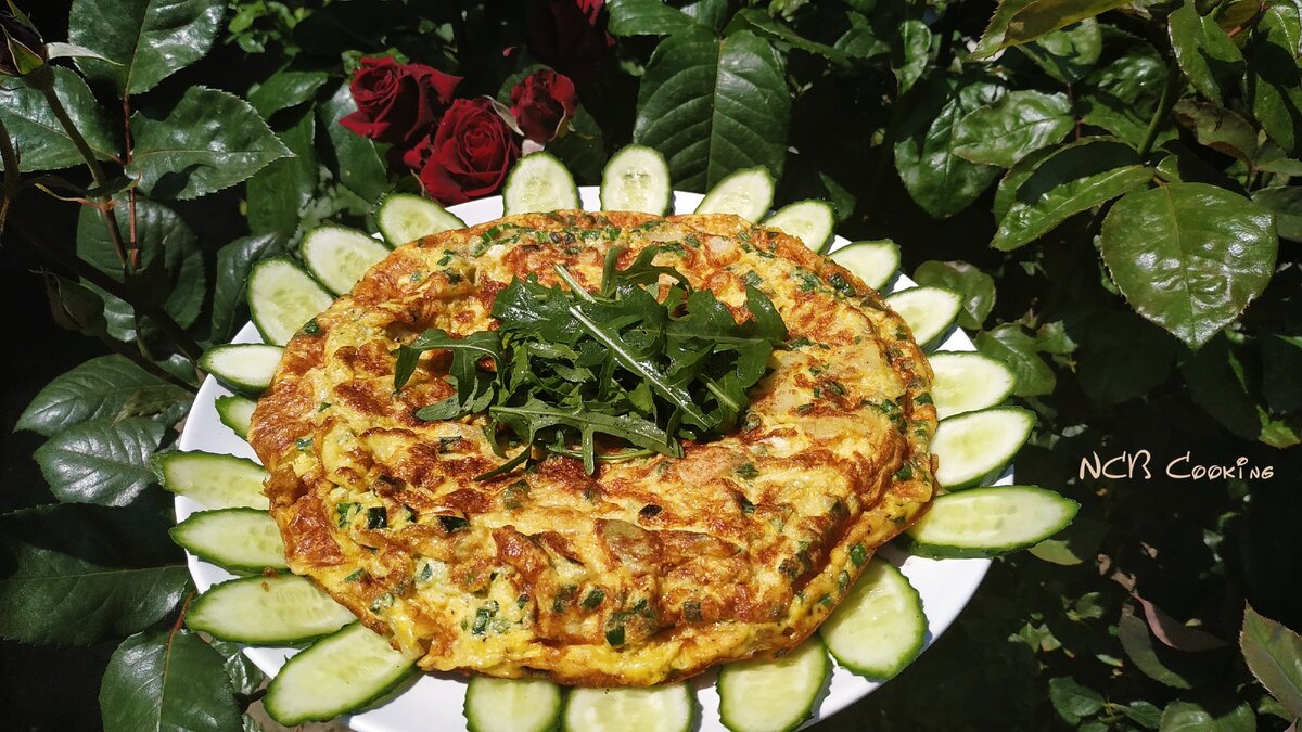 Омлет с кальмарами