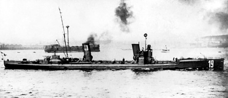 Миноносец SMS S-119 – лидер 7-й полуфлотилии миноносцев.
