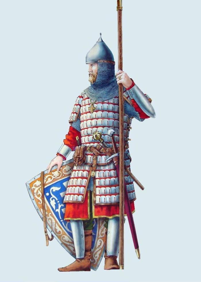 Русский воин 12 века
