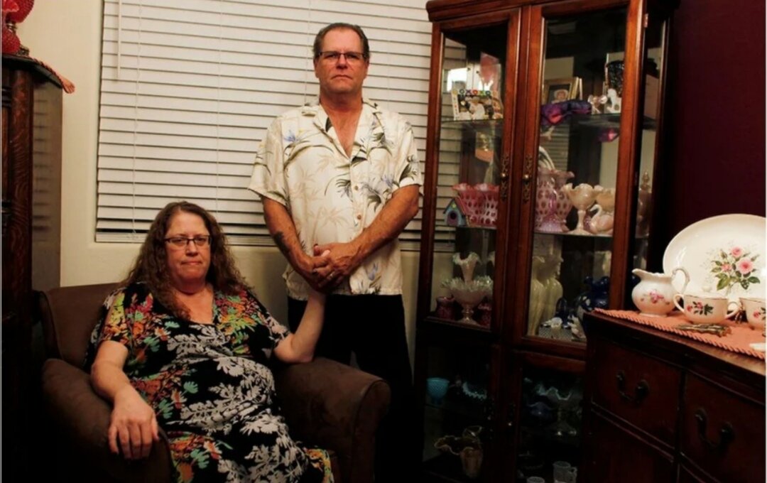 Сын Джим Штауффер со своей матерью Дорис Штауффер