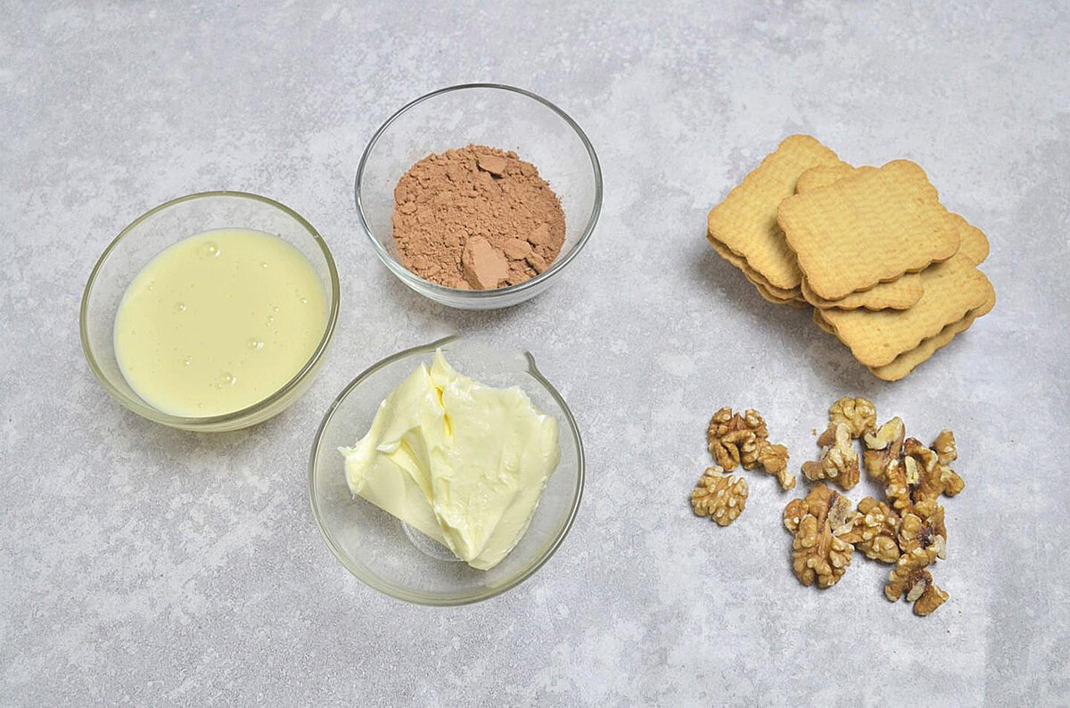 Сладкая колбаска из печенья и какао - простой и вкусный рецепт с пошаговыми фото