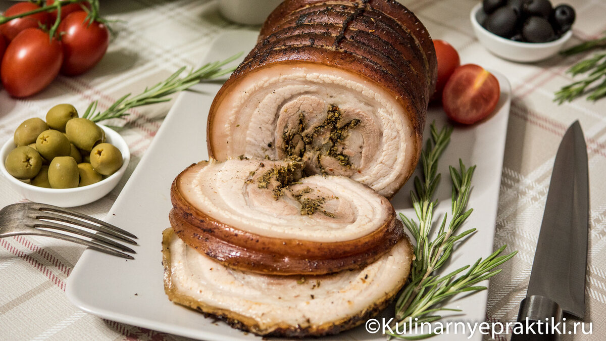 Рулет мясной из свиной грудинки с пряностями рецепт с фото на webmaster-korolev.ru