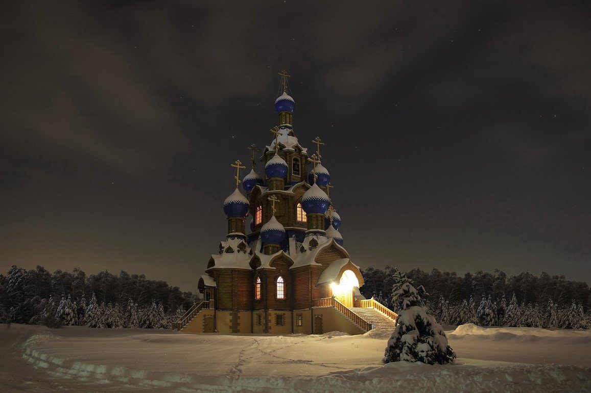 Православные соборы зимой