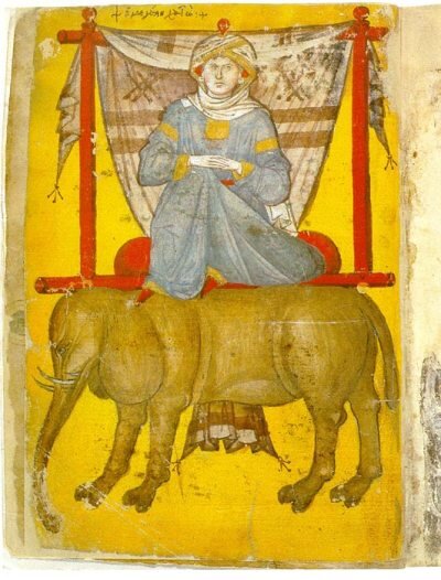 Миниатюра из греческого кодекса, хранящегося в Библиотеке Марсиана в Венеции Marc. gr. Z. 516 (904), созданного в 1380-1400 годах. На миниатюре надпись "ἡ μεγάλη Χατώ" - Великая хатун. Франц Бабингер назвал это изображение изображением Ситтишах. Его источники и аргументы неизвестны.