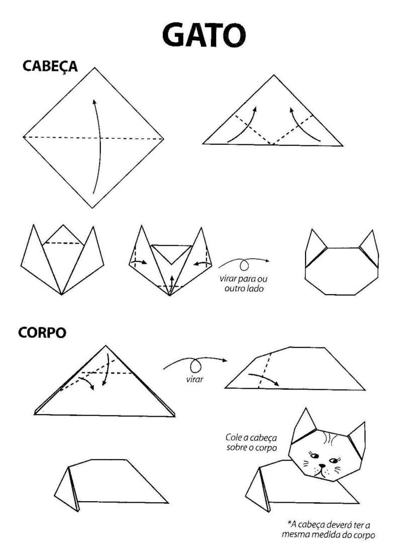 Kumon. 3D поделки из бумаги. Кошка и собака