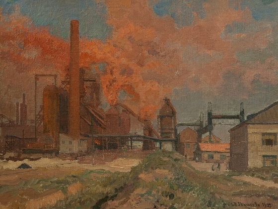    Василий Бакшеев. Завод. 1935