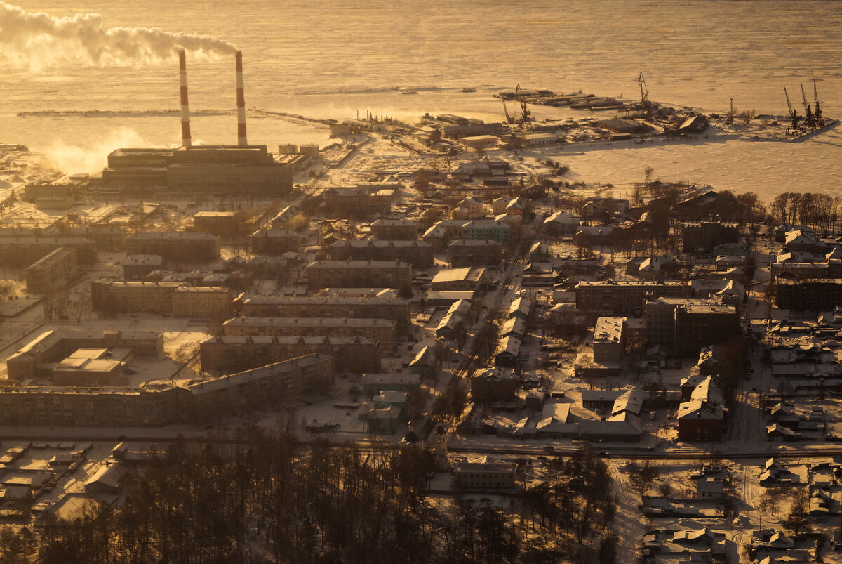 Николаевск-на-Амуре на рассвете 