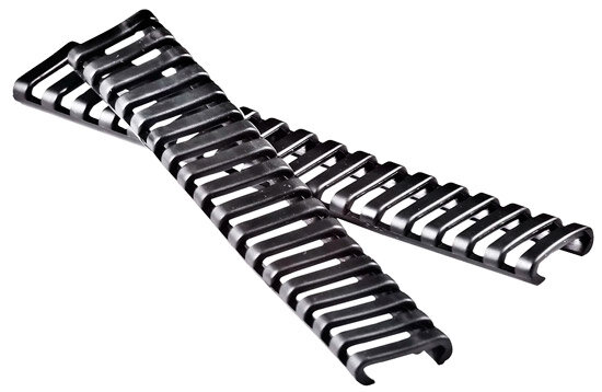 Резиновые «лесенки» для защиты рук и снаряжения от агрессивной геометрии планок, которые в конкретный момент не используются (фото из открытых источников) 