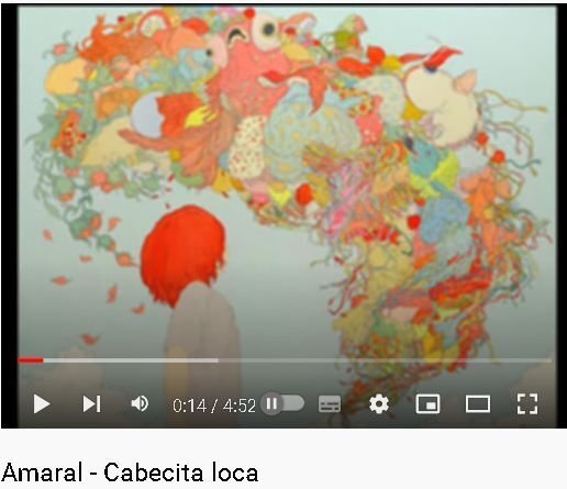 Фрагмент самодельного клипа Amaral - Cabecita loca, созданного Marvin Thomas