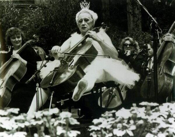 2. «Лебедь» Сен-Санса на 70-летии Исаака Стерна. 1990 год