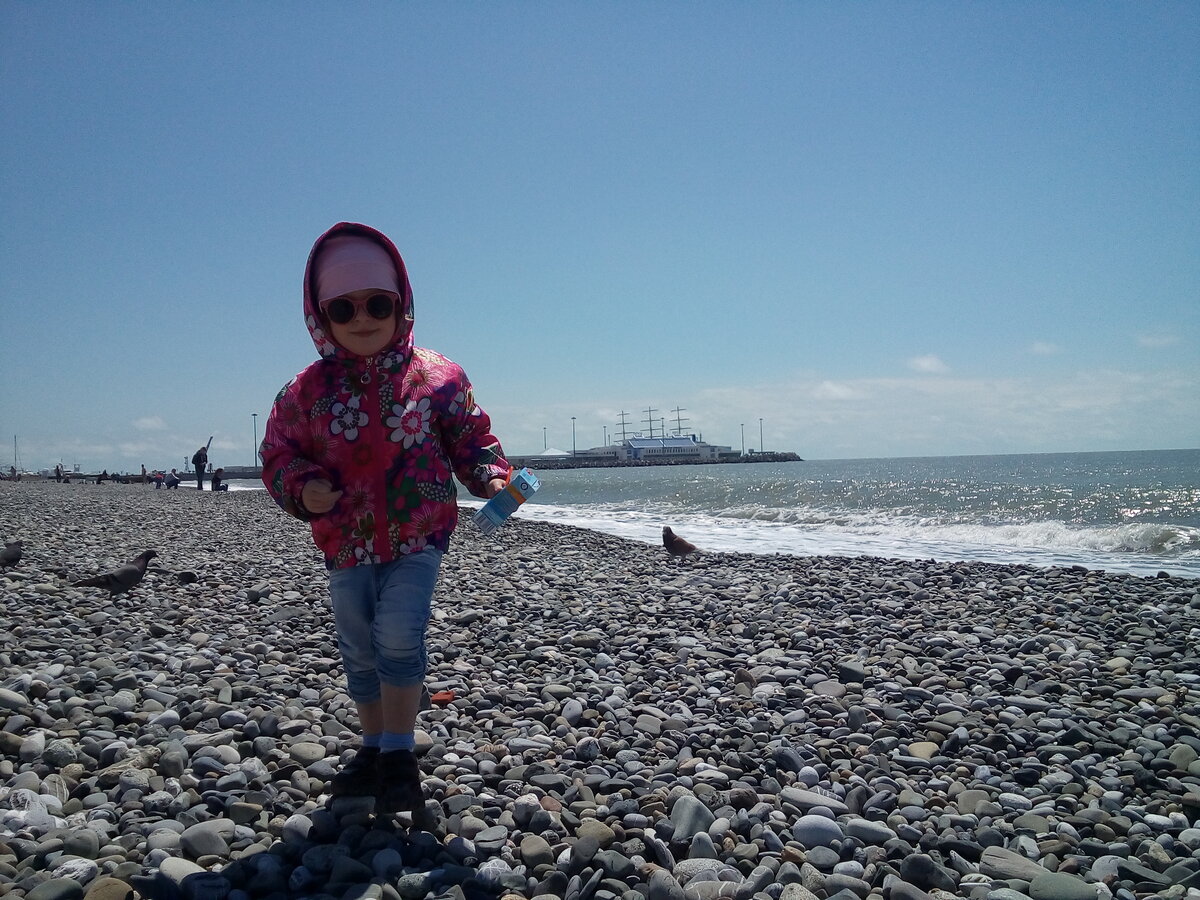 Пляж Ривьера, Сочи (центр). Май 2017