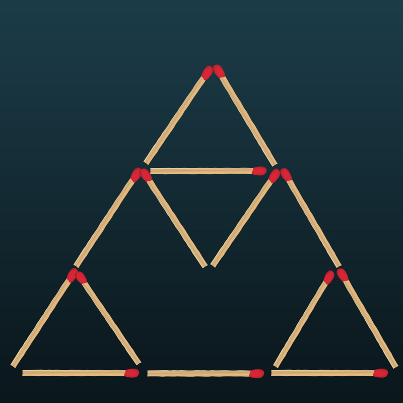 4 чтобы получилось 6. Треугольник. Треугольник из спичек. Из 5 спичек 3 треугольника. Из 5 спичек 4 треугольника.