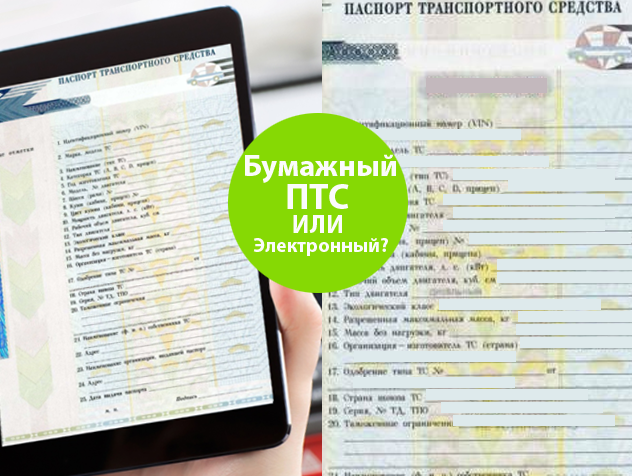 Электронный птс на автомобиль как выглядит образец