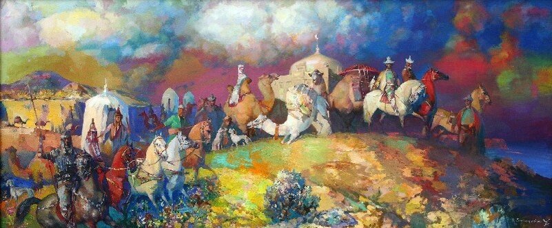 Ногайская орда культура. Ногайцы Золотая Орда. Сраждин Батыров. Сраждин Батыров картины. Ногайская Орда.