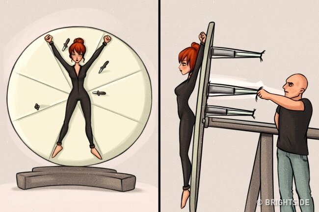 Вот как выглядит трюк в представлении авторов ВсеЗнаешь.ру. Иллюстрация - с указанного портала