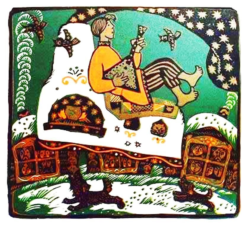 Иллюстрация к сказке "По-щучьему веленью"