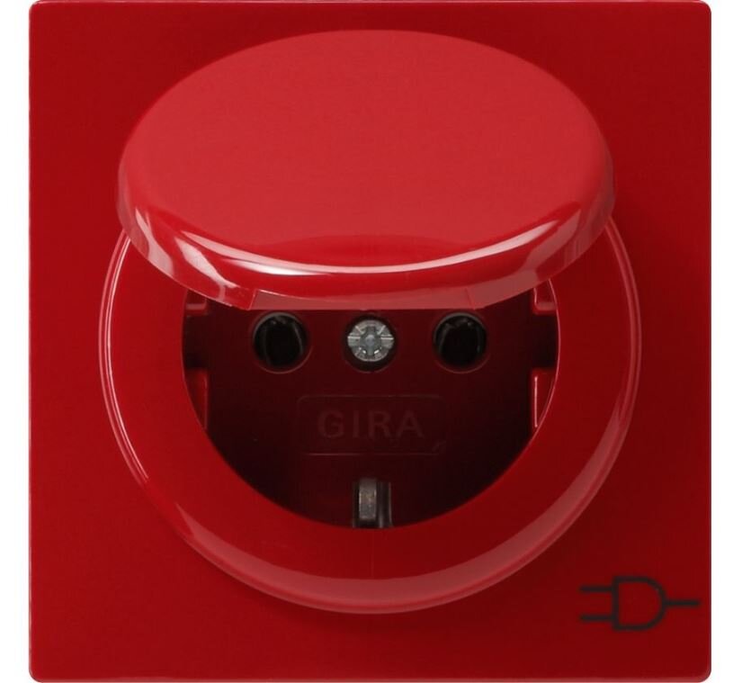 Розетка с защитной крышкой