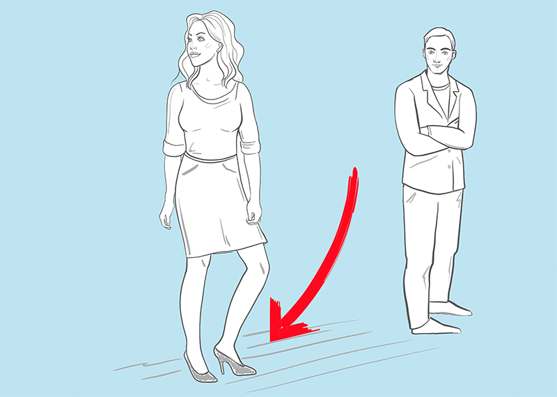 По словам бывшего агента ФБР, неважно, куда смотрит ее тело, если ее ноги направлены к вам, она, вероятно, заинтересована.