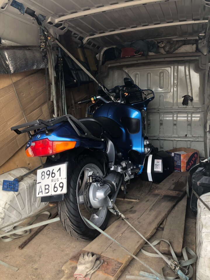 Эвакуация мотоцикла в мотосервис