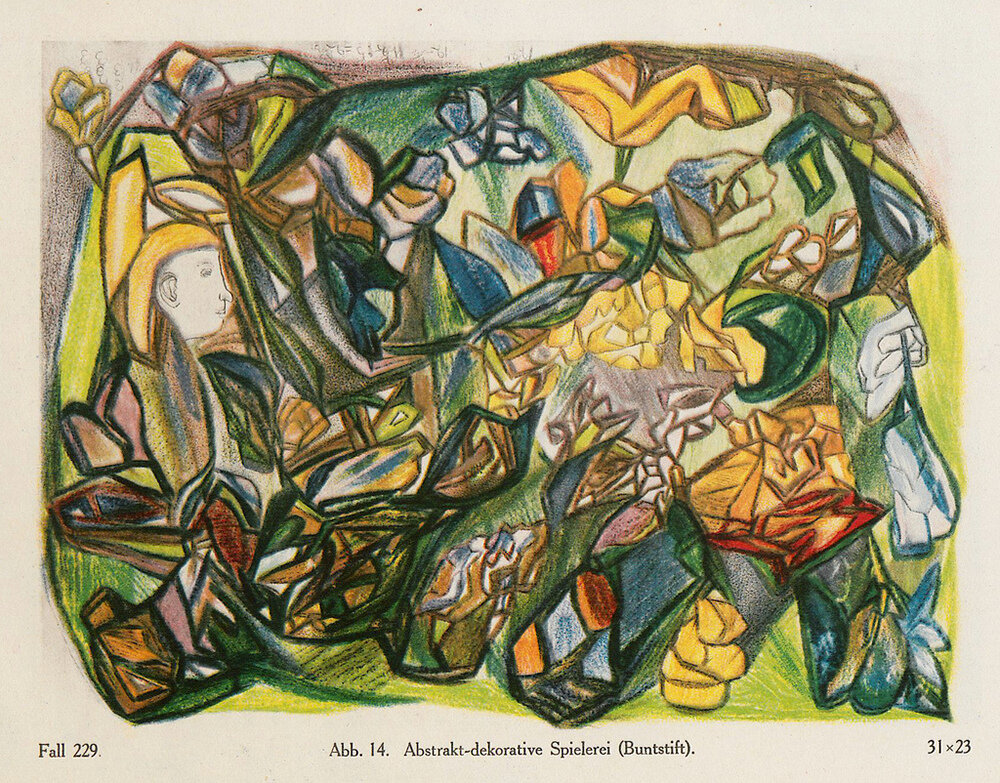 «Абстрактно-декоративная игра», (карандаш)