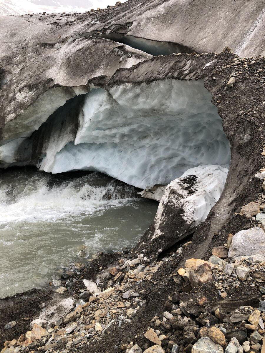 Алибек ледник Домбай водопад