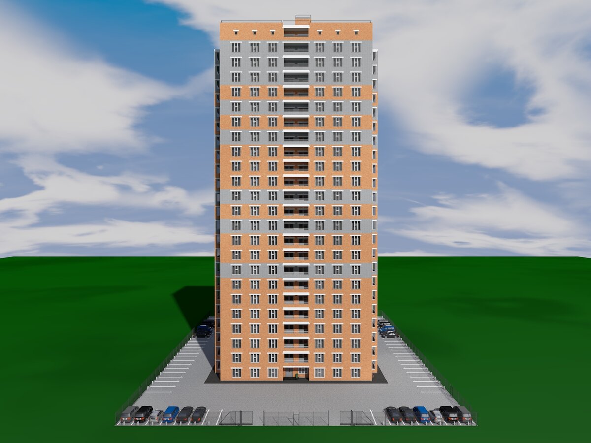 25 Этажка. Красивый пятиэтажный одноподъездный дом с паркингом. 25 Этажный дом модель. Проект 25.