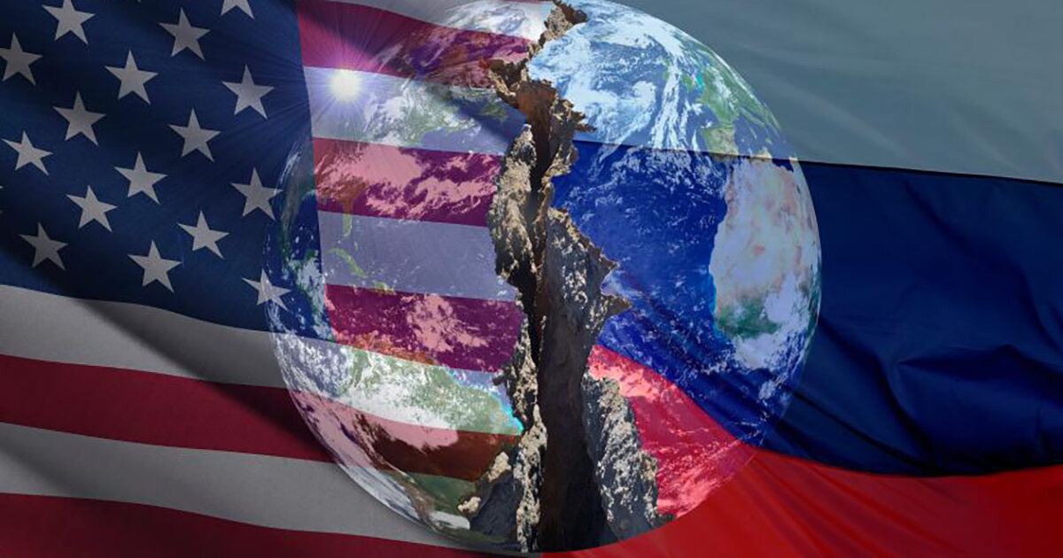 Россия vs США. Картинка из открытых источников Яндекса.