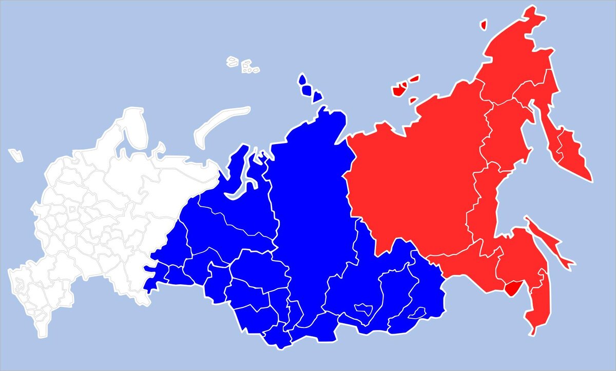 Карта регионов россии и европы