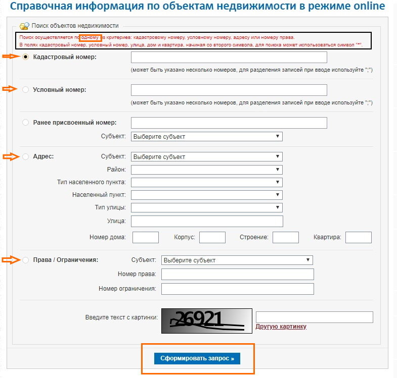 Как сделать запрос в Росреестр