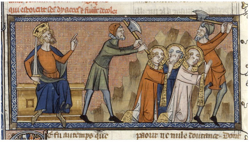 Мученичество Святого Сикста II, XIV в. Источник: wikipedia.org