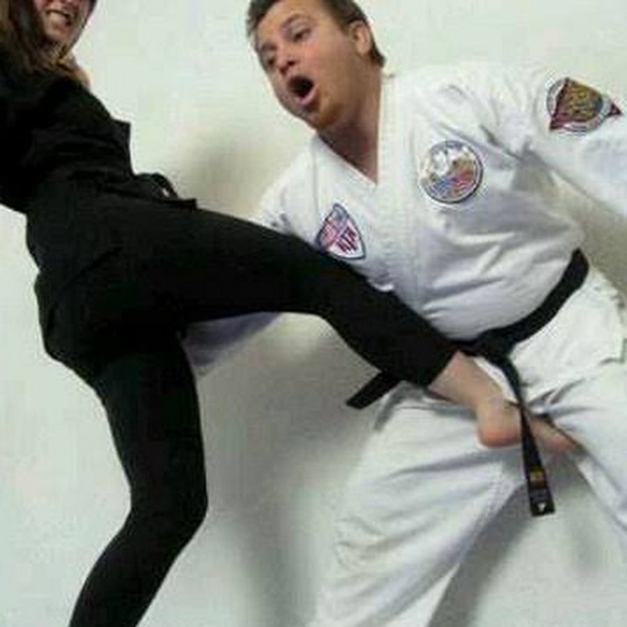 Женская самооборона groin Kick