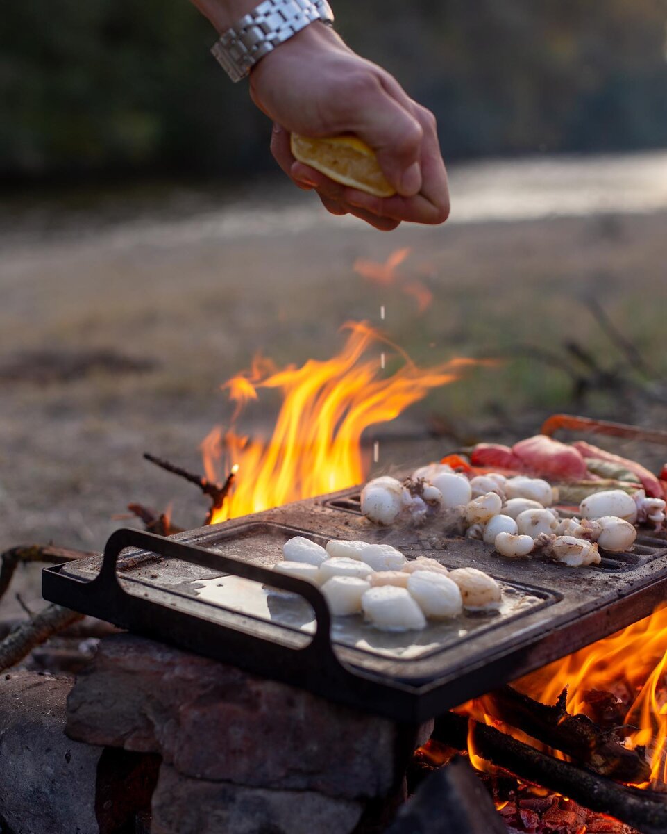 Процес готовки на Каменном Гриле VasilevGrill