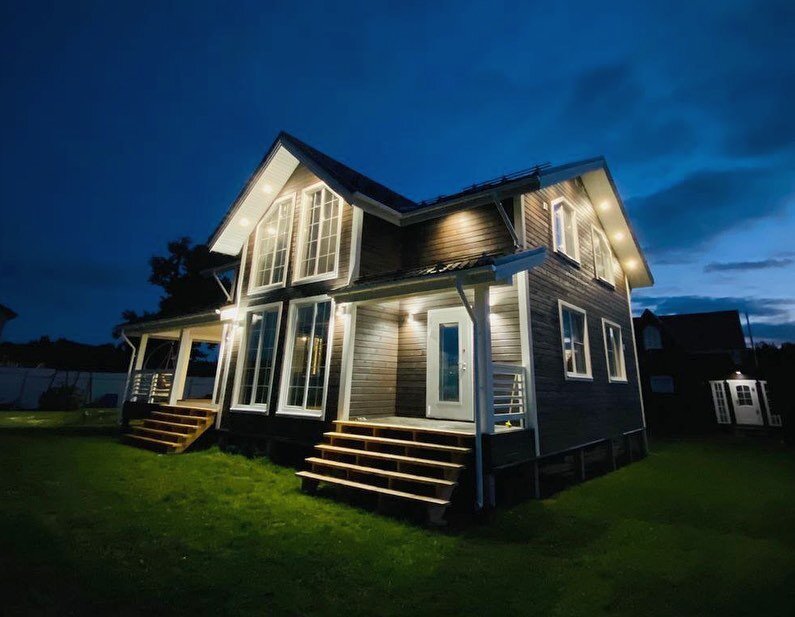 Каркасный дом в комплектации "Теплый контур" 