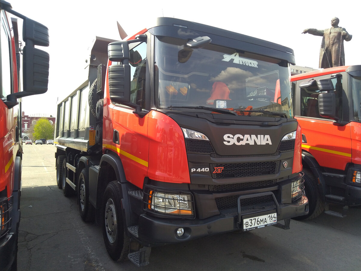 Грузовой автомобиль "Scania-P440XT". 26.04.2019. (Фото автора).