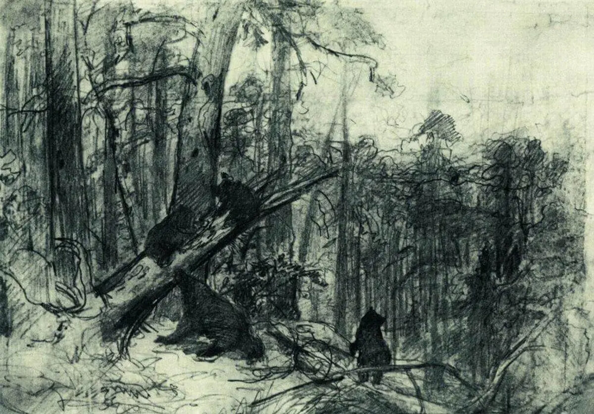 Почему Шишкин не стал сам рисовать медведей на своей картине Утро в  сосновом лесу, и откуда ошибочное название Три медведя | Заметки  зооработника | Дзен